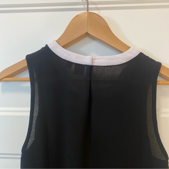 Twik sleeveless black and white blouse with bow - Picture 6 of 6